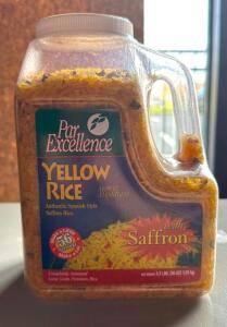 DESCRIPTION: (26) PAR EXCELLENCE YELLOW RICE W/ SAFFRON- 3.5 LBS BRAND/MODEL: PAR EXCELLENCE INFORMATION: NEW SIZE: 3.5 LBS