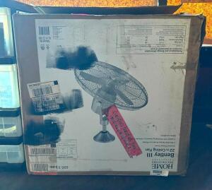 DESCRIPTION: 22" BENTLEY III INDOOR/OUTDOOR OSCILLATING CEILING FAN W/ REMOTE (NEW IN BOX) BRAND/MODEL: HOME DECORATORS COLLECTION