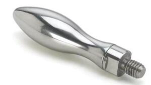 DESCRIPTION: (1) STAINLES STEEL TEARDROP REVOLVING HANDLE BRAND/MODEL: MORTON RH-22SS RETAIL$: 28.72 SIZE: 3/8-16 THREAD 2.95" LENGTH QTY: 1