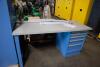 DESCRIPTION: (1) WORK DESK BRAND/MODEL: LISTA INFORMATION: BLUE AND GREY RETAIL$: $2,000.00 EA QTY: 1 - 6