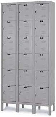 DESCRIPTION: (1) LOCKERS BRAND/MODEL: HALLOWELL INFORMATION: GREY RETAIL$: $1,258.00 EA SIZE: 18 COMPARTMENT QTY: 1