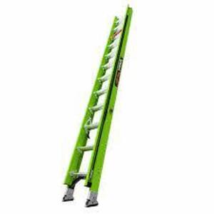 DESCRIPTION: (1) EXTENSION LADDER BRAND/MODEL: LITTLE GIANT INFORMATION: GREEN, MINOR DAMAGE TO TOP, MUST INSPECT RETAIL$: $1000.00 EA SIZE: 40 FT QTY