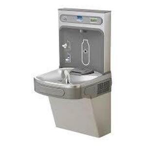 DESCRIPTION: (1) IN-WALL WATER COOLER, DRINKING FOUNTAIN BRAND/MODEL: ELKAY #LZS8WSSKINFORMATION: STAINLESS STEE, BOTTLE FILLER NOT INCLUDEDRETAIL$: $1612.00 EAQTY: 1