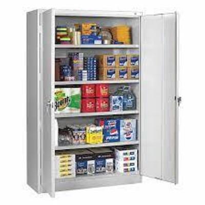 DESCRIPTION: (1) STORAGE CABINET, LOCKING WITH KEYS BRAND/MODEL: TENNSCO INFORMATION: GRAY RETAIL$: $649.03 EA SIZE: 48" X 78" X 18" QTY: 1