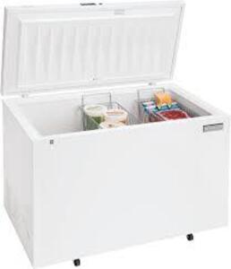 DESCRIPTION: (1) CHEST FREEZER BRAND/MODEL: FRIGIDAIRE RETAIL$: $959.00 EA SIZE: 5 CU FT QTY: 1