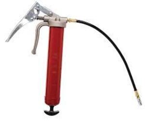 DESCRIPTION: (1) PROFESSIONAL PISTOL-GRIP GREASE GUN BRAND/MODEL: ALEMITE #555-E INFORMATION: RED RETAIL$: $82.72 EA SIZE: 7500 PIS, 16 OZ QTY: 1