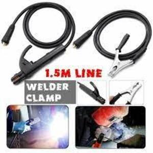 DESCRIPTION: (1) GROUND CLAMP AND WELDING ROD STINGER INFORMATION: BLACK RETAIL$: $45.00 EA SIZE: MUST COME INSPECT QTY: 1