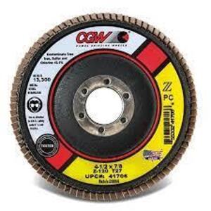 DESCRIPTION: (10) FLAP DISCS BRAND/MODEL: CGW ABRASIVES #41972 RETAIL$: $95.20 TOTAL SIZE: 7 X 5/8-11 QTY: 10