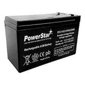 DESCRIPTION: (5) SEALED LEAD ACID BATTERY BRAND/MODEL: POWERSTAR #PS12-9.0 INFORMATION: BLACK RETAIL$: $32.88 EA QTY: 5