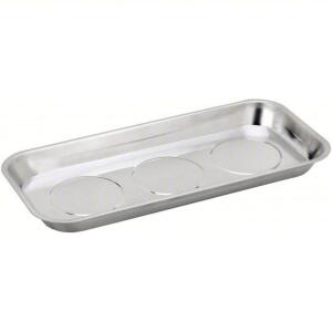 DESCRIPTION: (3) MAGNETIC TRAY BRAND/MODEL: WESTWARD #4YCK4 INFORMATION: STAINLESS STEEL RETAIL$: $36.77 EA SIZE: FERRITE, 14 IN OVERALL LG, 6 1/4 IN