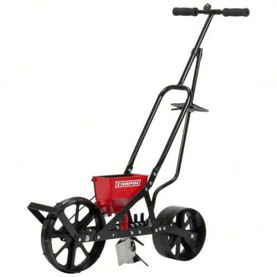 DESCRIPTION: (1) GARDEN SEEDER BRAND/MODEL: CHAPIN #416P39 INFORMATION: RED RETAIL$: $167.97 EA SIZE: 3 LB CAPACITY, POLYURETHANE, CUSHION GRIPS, REGU