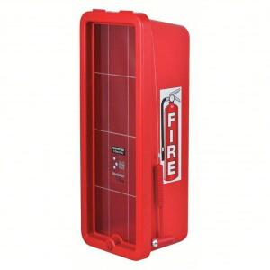 DESCRIPTION: (1) FIRE EXTINGUISHER CABINET, SURFACE MOUNTING BRAND/MODEL: CATO #404K13 INFORMATION: RED RETAIL$: $56.77 EA SIZE: 10 LB CAPACITY QTY: 1