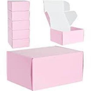 DESCRIPTION: (4) BUNDLES OF (25) STOCKROOM PLUS SHIPPING BOXES BRAND/MODEL: JUVO PLUS #LJ-FSZLP-043021-02-1 INFORMATION: PINK RETAIL$: $43.99 PER BUND