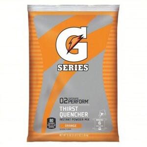 DESCRIPTION: (1) CASE OF (14) SPORTS DRINK MIX BRAND/MODEL: GATORADE #5T411 INFORMATION: ORANGE RETAIL$: $19.38 PER PACKET SIZE: 6 GALLON YIELD QTY: 1