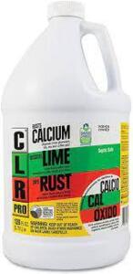 DESCRIPTION: (3) BOTTLE OF CALCIUM LIME AND RUST REMOVER BRAND/MODEL: CLR RETAIL$: $25.00 EA SIZE: 1 GALLON QTY: 3