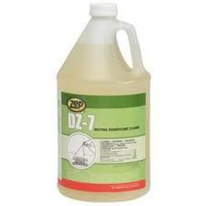 DESCRIPTION: (1) NEUTRAL DISINFECTANT CLEANER CONCENTRATE BRAND/MODEL: ZEP DZ-7 RETAIL$: $25.00 EA SIZE: 1 GALLON QTY: 1