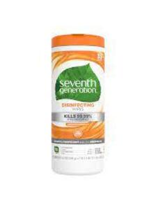 DESCRIPTION: (4) DISINFECTING WIPES BRAND/MODEL: SEVENTH GENERATION INFORMATION: CITRUS RETAIL$: $7.39 EA SIZE: 70 WIPES PER CONTAINER QTY: 4