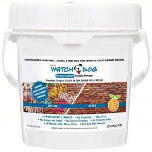 DESCRIPTION: (2) POROUS SURFACE GRAFFITI REMOVER BRAND/MODEL: WATCHDOG #794YR4 RETAIL$: $59.27 EA SIZE: 64 OZ QTY: 2