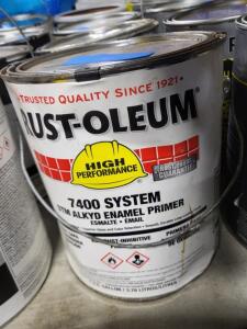 DESCRIPTION: (2) DTM ALKYD ENAMEL PRIMER BRAND/MODEL: RUST-OLEUM 7400 RETAIL$: $97.40 EA SIZE: 1 GALLON QTY: 2