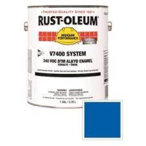 DESCRIPTION: (2) DTM ALKYD ENAMEL PRIMER BRAND/MODEL: RUST-OLEUM V7400 SYSTEM INFORMATION: SAFETY BLUE RETAIL$: $131.41 EA SIZE: 1 GALLON IMAGES ARE F