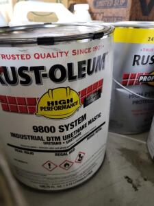 DESCRIPTION: (2) INDUSTRIAL DTM URETHANE MASTIC BRAND/MODEL: RUSTOLEUM 9800 INFORMATION: REGAL RED RETAIL$: $125.00 EA SIZE: 1 GALLON QTY: 2