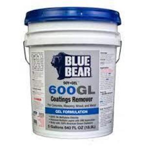 DESCRIPTION: (1) PAINT AND URETHANE STRIPPER BRAND/MODEL: BLUE BEAR SOY GEL RETAIL$: $361.08 EA SIZE: 5 GALLON QTY: 1