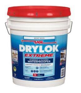 DESCRIPTION: (1) CONCRETE AND MASONRY WATERPROOFER BRAND/MODEL: UGL DRYLOK EXTREME RETAIL$: $251.63 EA SIZE: 5 GALLON QTY: 1