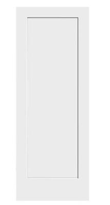 DESCRIPTION: (1) PRIMED SINGLE PANEL INTERIOR SHAKER SLAB DOOR BRAND/MODEL: TRIMLITE #8401 INFORMATION: WHITE RETAIL$: $149.10 EA SIZE: 24" X 80" QTY: