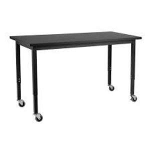 DESCRIPTION: (1) MOBILE WORK TABLE BRAND/MODEL: NATIONAL PUBLIC SEATING #HSTL2454 RETAIL$: $2500.00 EA SIZE: 24" X 54" QTY: 1