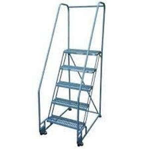 DESCRIPTION: (1) TILT AND ROLL LADDER BRAND/MODEL: LOUISVILLE RETAIL$: $632.42 EA SIZE: 5 STEPS WITH PLATFORM QTY: 1