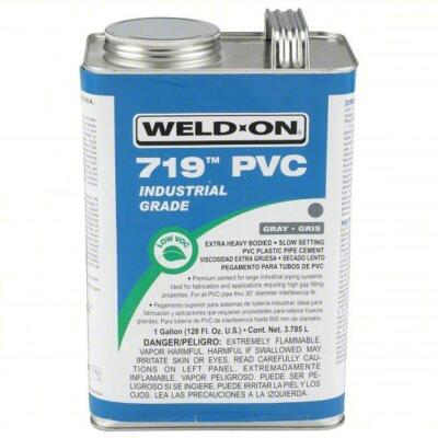 DESCRIPTION: (1) EXTRA HEAVY BODIED CEMENT BRAND/MODEL: WELD-ON #6UYN9 INFORMATION: GRAY RETAIL$: $121.87 SIZE: 128 OZ QTY: 1