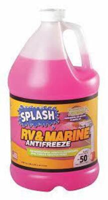 DESCRIPTION: (2) RV AND MARINE ANTIFREEZE BRAND/MODEL: SPLASH #49GU89 RETAIL$: $7.00 EA SIZE: 1 GALLON QTY: 2