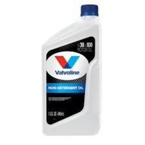 DESCRIPTION: (2) NON DETERGENT OIL BRAND/MODEL: VALVOLINE INFORMATION: 30/100 RETAIL$: $8.99 EA SIZE: 1 QT QTY: 2