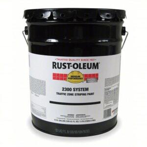 DESCRIPTION: (1) WATER BASED POUR PAINT BRAND/MODEL: RUST-OLEUM #3XH12 INFORMATION: YELLOW RETAIL$: $303.50 EA SIZE: 5 GALLON QTY: 1