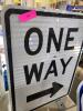 DESCRIPTION: (1) ONE WAY SIGN BRAND/MODEL: 1K847 RETAIL$: $77.24 EA QTY: 1 - 2