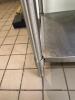 DESCRIPTION: 48" STAINLESS STEEL TABLE WITH STAINLESS UNDERSHELF SIZE: 48"X30"X35" LOCATION: KITCHEN QTY: 1 - 5