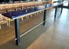 DESCRIPTION: 20' GRANITE FLOOR MOUNT BAR INFORMATION: COMES APART IN 80" SECTIONS SIZE: 240"X18"X42" LOCATION: MAIN BAR QTY: 1