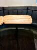 DESCRIPTION: 40" WOODEN OBLONG PUB TABLE SIZE: 40"X24"X42.5" LOCATION: RAISED SEATING QTY: 1 - 2