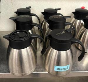 DESCRIPTION: (6) STAINLESS COFFEE URNS LOCATION: KITCHEN QTY: 6