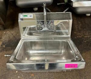 WALL MOUNT STAINLESS HAND SINK