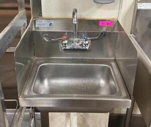 WALL MOUNT STAINLESS HAND SINK