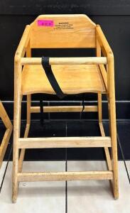 WOODEN HIGH CHAIR