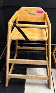 WOODEN HIGH CHAIR