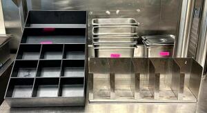 (2) CONDIMENT/NAPKIN STATIONS