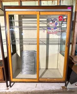 60" X 21" X 60" BAKERY DISPLAY CABINET W/ (10) WIRE SHELVING RACKS