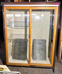 60" X 21" X 80" BAKERY DISPLAY CABINET W/ (6) WIRE SHELVING RACKS