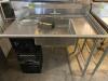 DESCRIPTION 48" RIGHT SIDE STAINLESS SOIL TABLE W/ SPRAY STATION. BRAND/MODEL EAGLE SDTR-48-16/4 LOCATION BAY 6 QUANTITY 1 - 2