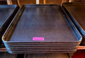 DESCRIPTION: (12) FULL SIZE PLASTIC SHEET PANS QTY: 12