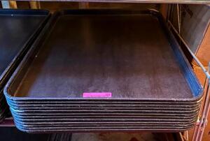 DESCRIPTION: (12) FULL SIZE PLASTIC SHEET PANS QTY: 12