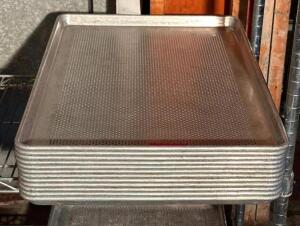 DESCRIPTION: (12) FULL SIZE PERFORATED SHEET PANS QTY: 12